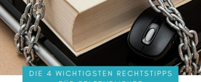 Die 4 wichtigsten Rechtstipps für Selfpublisher